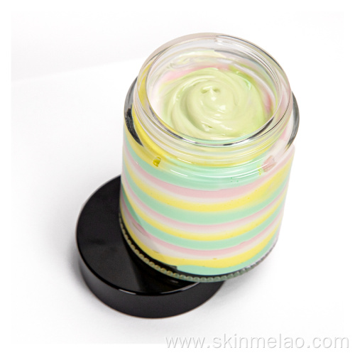 Natural Moisturizing Organic Raw Whipped Rainbow Body Butter